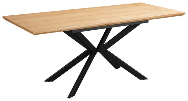 JÍDELNÍ STŮL, přírodní barvy, černá, 140/80/76 cm MID.YOU - Jídelní stoly, Online Only