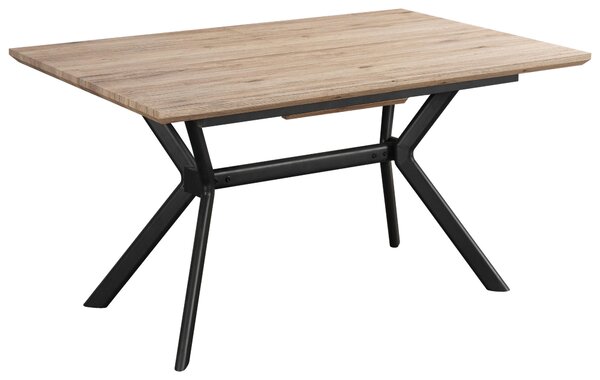 JÍDELNÍ STŮL, přírodní barvy, černá, 140/90/76 cm MID.YOU - Jídelní stoly, Online Only