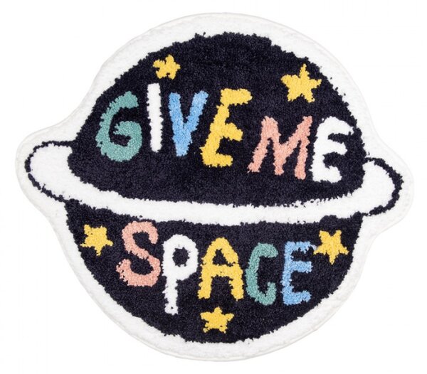 Koupelnová předložka planeta s nápisem Give Me Space – 60x50x1 cm