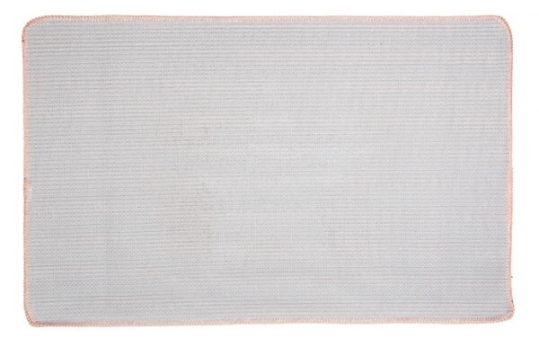 Starorůžová koupelnová předložka s hvězdou L – 78x48x1 cm