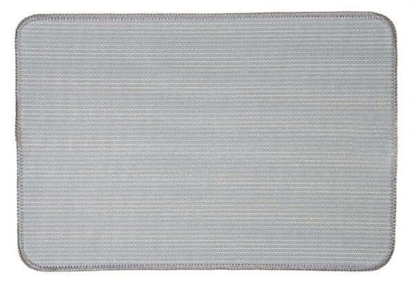Šedá koupelnová předložka s hvězdou M – 58x38x1 cm