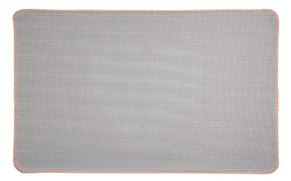 Starorůžová koupelnová předložka se srdcem L – 78x48x1 cm