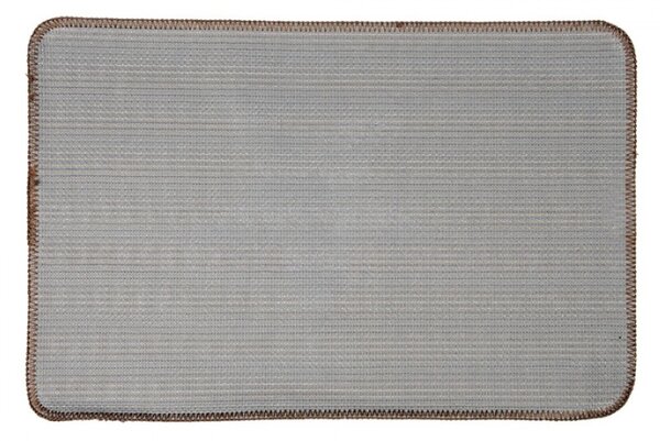 Hnědá koupelnová předložka s hvězdou M – 58x38x2 cm