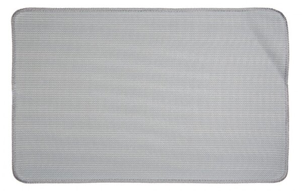 Šedá koupelnová předložka se srdcem L – 78x48x1 cm