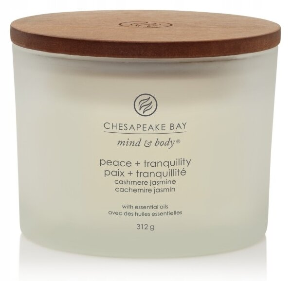 Sójová vonná svíčka PEACE & TRANQUILITY (CASHMERE JASMINE) Chesapeake Bay