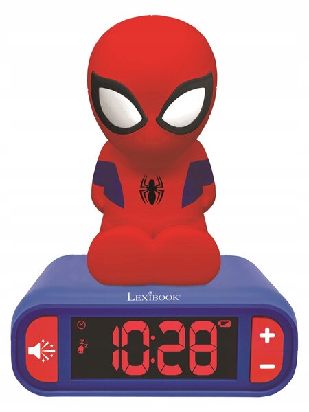 Budík Spiderman se světlem a zvukovými efekty