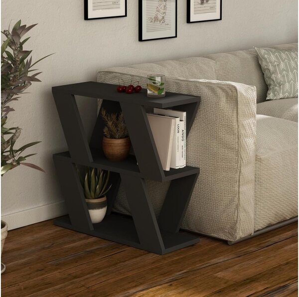 Odkládací stolek LAZENA 60x22 cm antracit