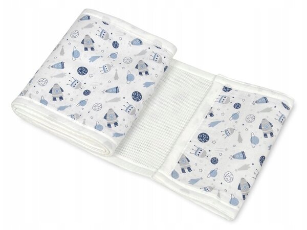 Mantinel do postýlky MUSLIN BUMP AIR DESIGN 360x30 cm BabyMatex