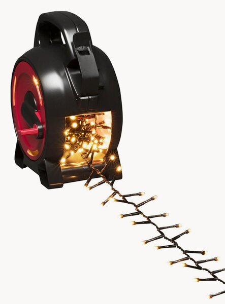 Exteriérový LED světelný řetěz's navíjecí cívkou Compact, teplá bílá