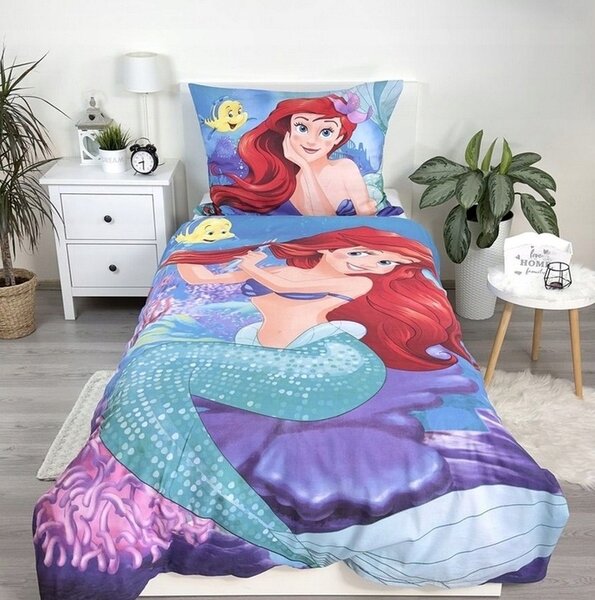 Sada povlečení Jerry Fabrics Mořská panna Ariel zelená 140x200 cm