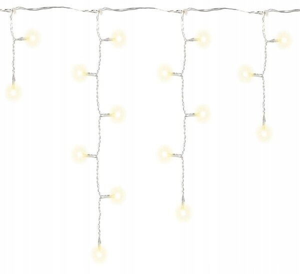 Vánoční světelný déšť - 2,7 m, 72 LED, teplá bílá
