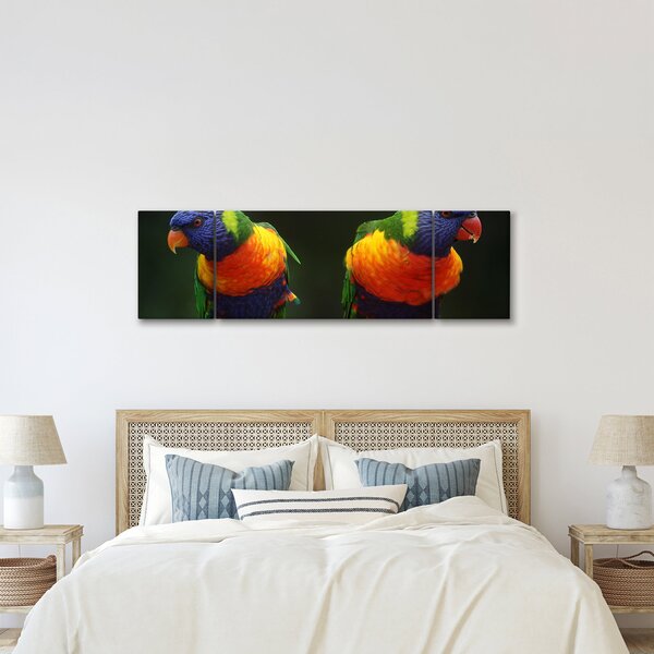 Obraz papoušků (170x50 cm)