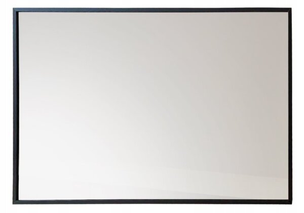 Zrcadlo závěsné Edaxo Axion obdélníkové 60x40 cm černé hliníkový rám
