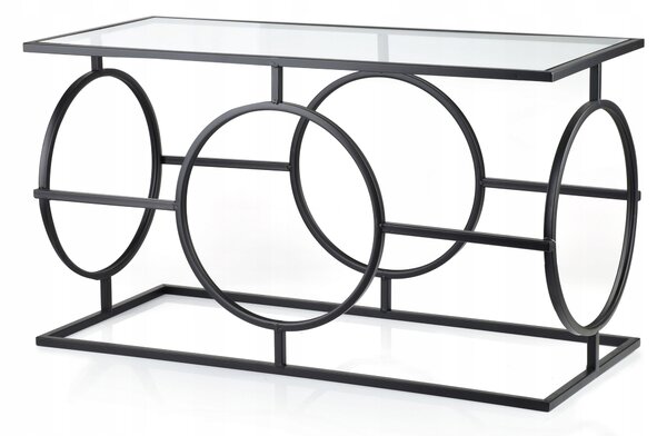 Konferenční stolek Mondex obdélníkový 35,5 x 80 x 45 cm černý