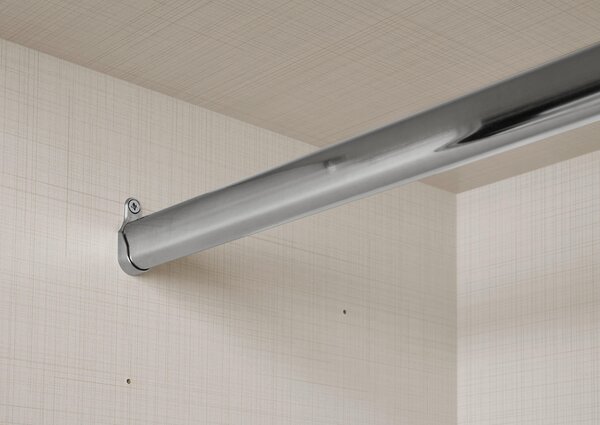 SKŘÍŇ S POSOUVACÍMI DVEŘMI, světle šedá, tmavě šedá, 249/222/68 cm Moderano - Šatní skříně