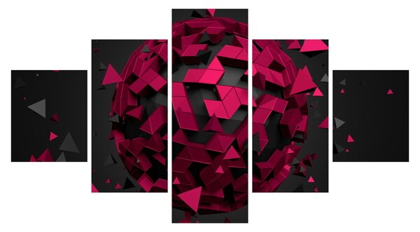 Obraz 3D abstrakce (125x70 cm)