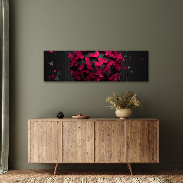 Obraz 3D abstrakce (170x50 cm)