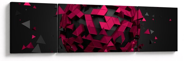 Obraz 3D abstrakce (170x50 cm)