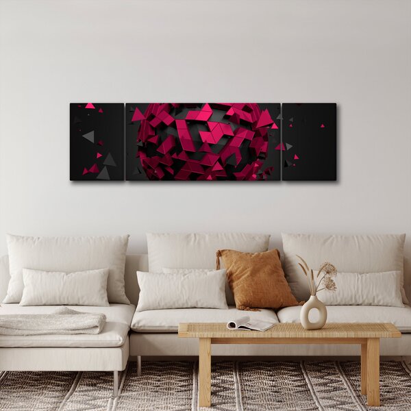 Obraz 3D abstrakce (170x50 cm)