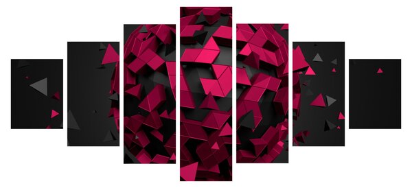Obraz 3D abstrakce (210x100 cm)