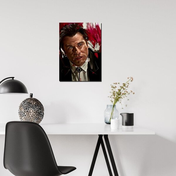 Obraz na plátně Pulp Fiction, John Travolta alias Vincent Vega - Dmitry Belov Rozměry: 40 x 60 cm