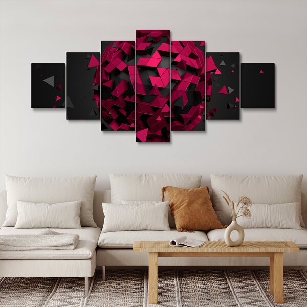 Obraz 3D abstrakce (210x100 cm)