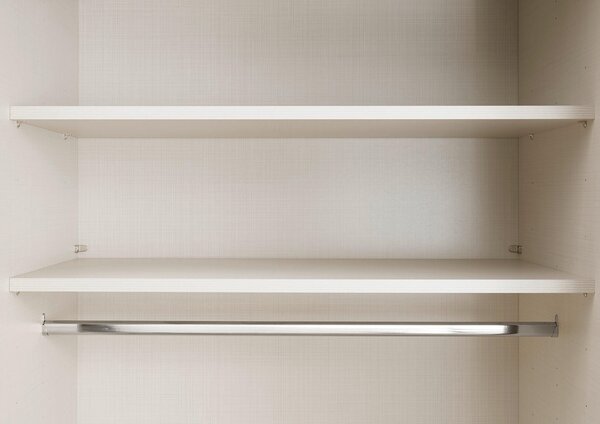 SKŘÍŇ S POSOUVACÍMI DVEŘMI, světle šedá, tmavě šedá, 249/222/68 cm Moderano - Šatní skříně