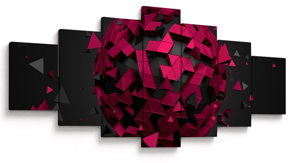 Obraz 3D abstrakce (210x100 cm)