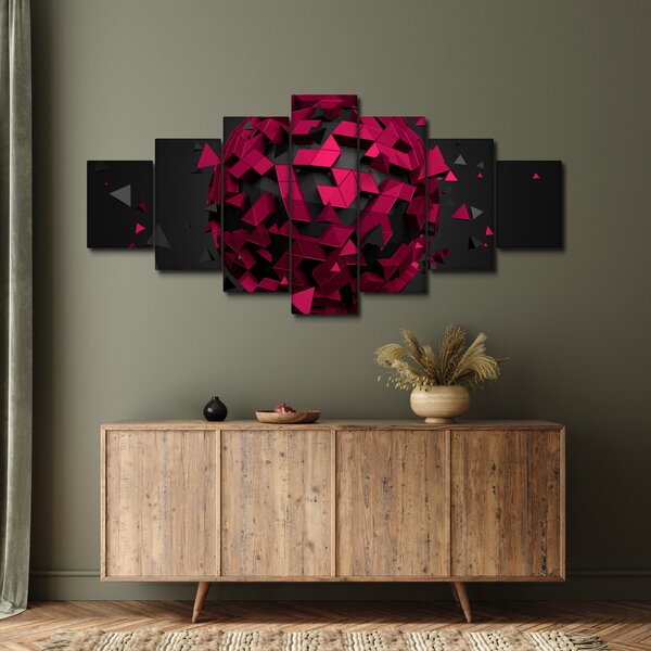 Obraz 3D abstrakce (210x100 cm)