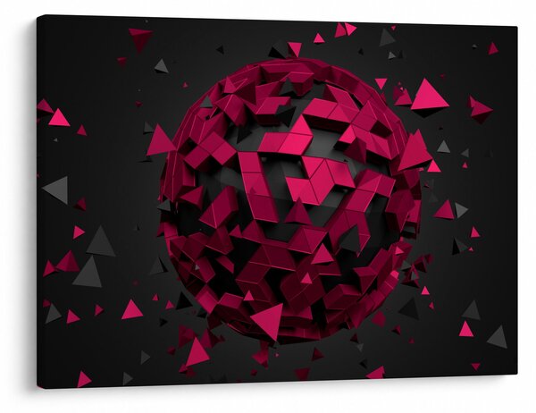 Obraz 3D abstrakce (70x50 cm)