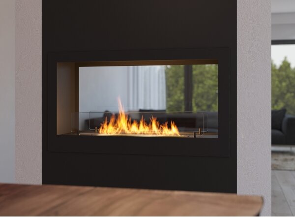 InFire - Vestavěný BIO krb 90x50 cm 3kW oboustranný