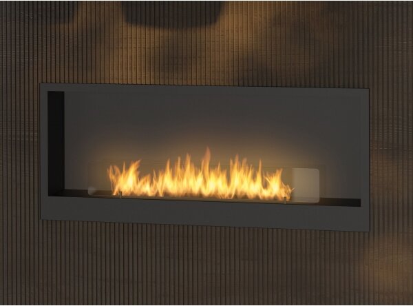 InFire - Vestavěný BIO krb 120x50 cm 3kW černá