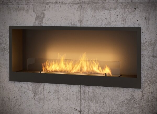 InFire - Vestavěný BIO krb 120x50 cm 3kW černá