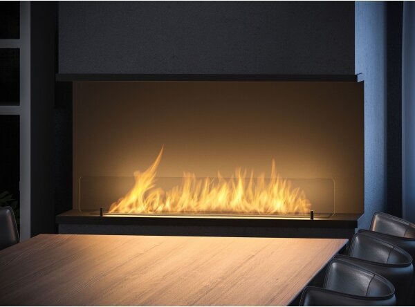 InFire - Vestavěný BIO krb 100x50 cm 3kW černá