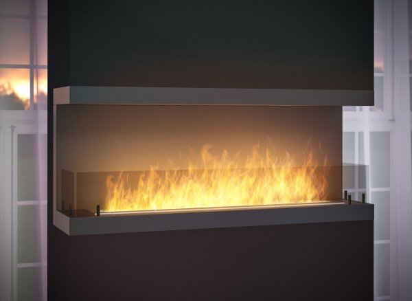 InFire - Vestavěný BIO krb 120x50 cm 5kW černá