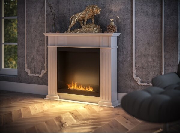InFire - BIO krb 115x100 cm 3kW bílá