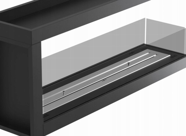 InFire - Rohový BIO krb 120x50 cm 3kW oboustranný