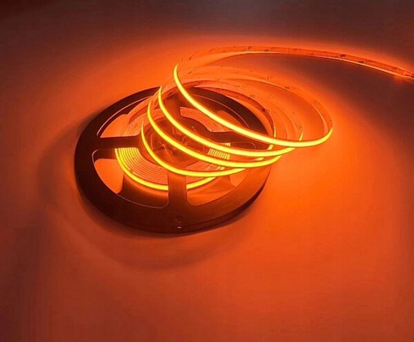 Ecolight LED pásek COB 480LED 12V 5m 45W oranžový