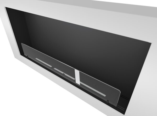 InFire - Nástěnný BIO krb 120x56 cm 3kW bílá