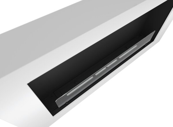 InFire - Nástěnný BIO krb 120x56 cm 3kW bílá