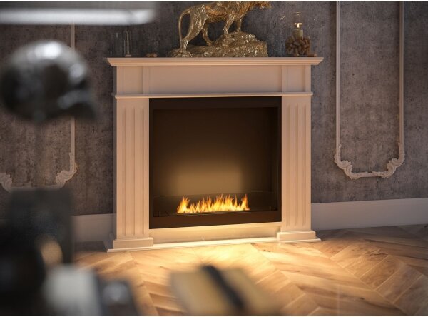 InFire - BIO krb 115x100 cm 3kW bílá