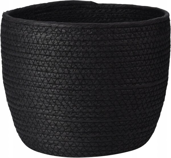 Úložný košík Nero 19×17 cm - střední, černý