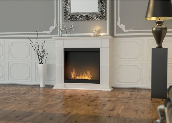 InFire - BIO krb 115x100 cm 3kW bílá