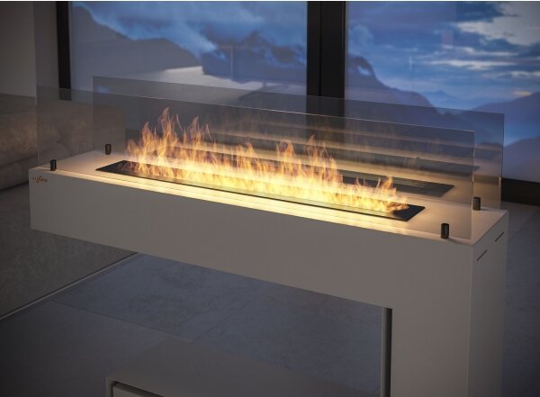 InFire - BIO krb 110x85,5 cm 3kW bílá