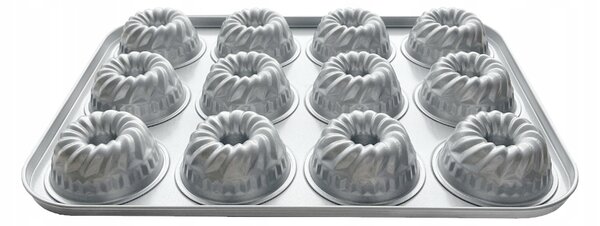 Forma na 12 muffinů Patisse Silver-Top 35x26cm Ocel Skandia