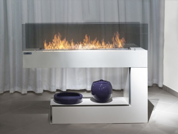 InFire - BIO krb 110x85,5 cm 3kW bílá