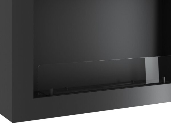 InFire - Nástěnný BIO krb 80x56 cm 3kW černá
