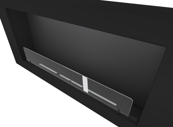 InFire - Nástěnný BIO krb 120x56 cm 3kW černá