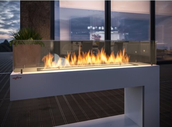 InFire - BIO krb 110x85,5 cm 3kW bílá