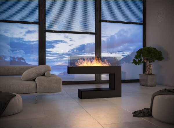 InFire - BIO krb 110x92 cm 3kW černá